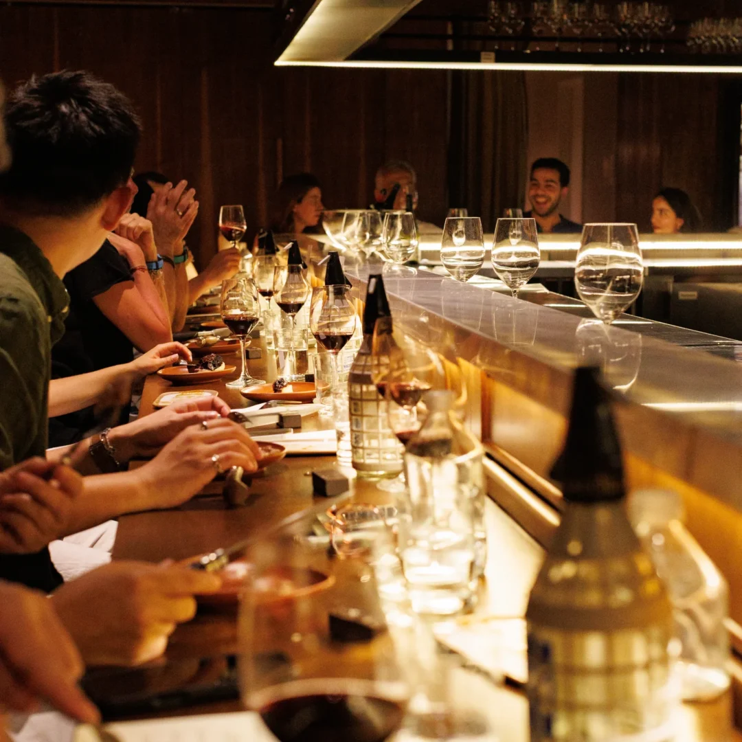 People dining at Fogon steakhouse.